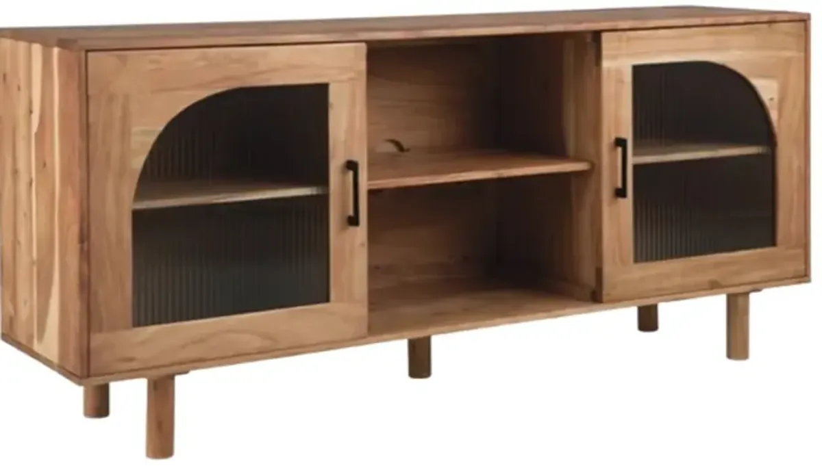 Signature Design by Ashley® Adway Natural Brown Accent Cabinet