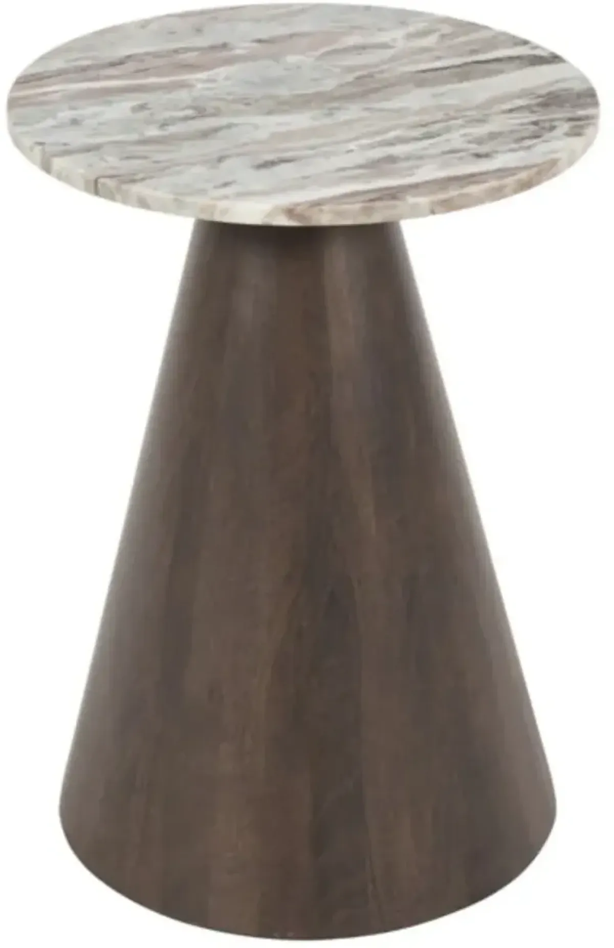 Signature Design by Ashley® Waltnor Gray/White End Table with Brown Base