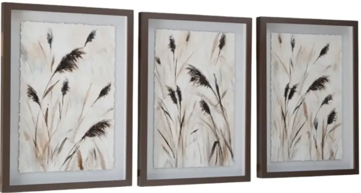 Signature Design by Ashley® Honslow 3-Piece Brown/Black/White Wall Art Set