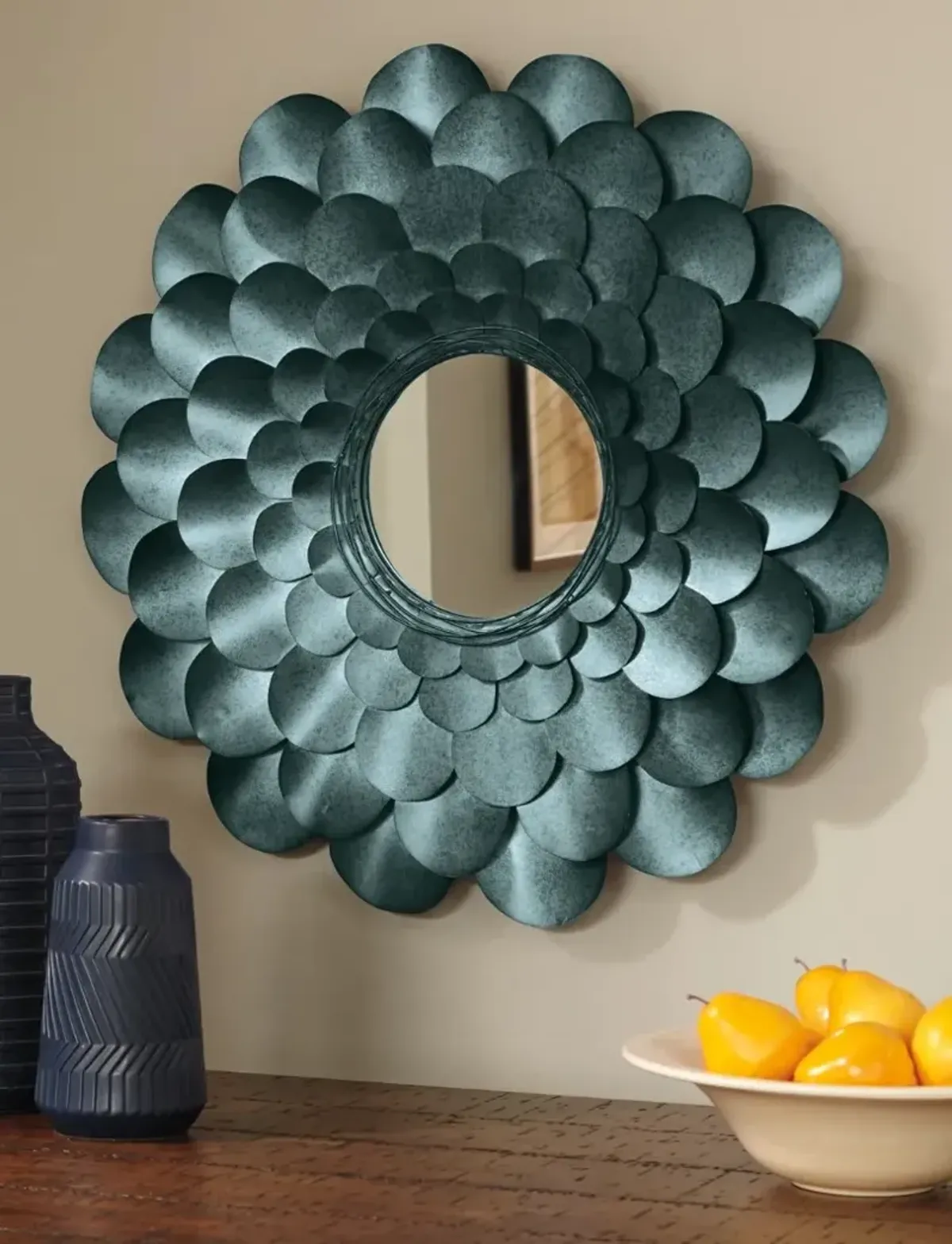 Signature Design by Ashley® Deunoro Blue Accent Mirror