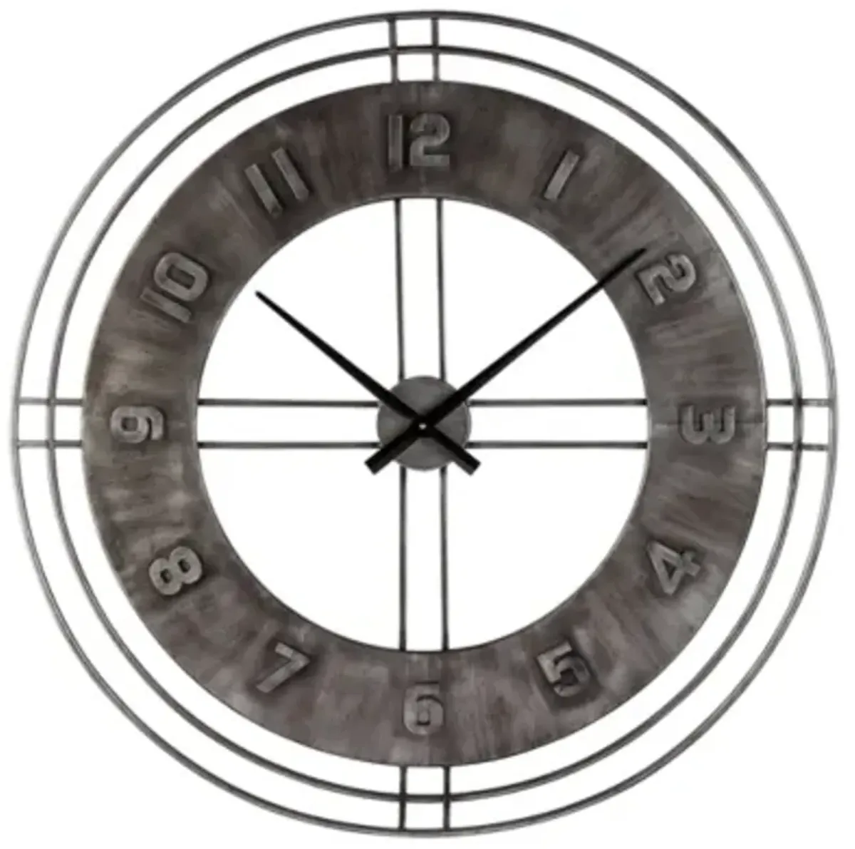 Signature Design by Ashley® Ana Sofia Antique Gray Wall Clock