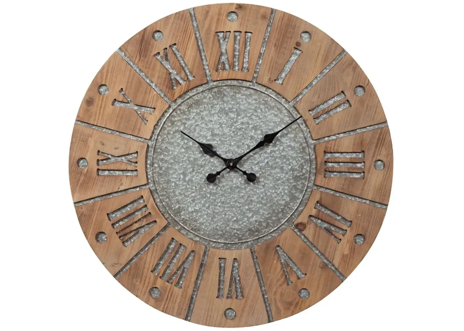 Signature Design by Ashley® Payson Antique Gray/Natural Wall Clock