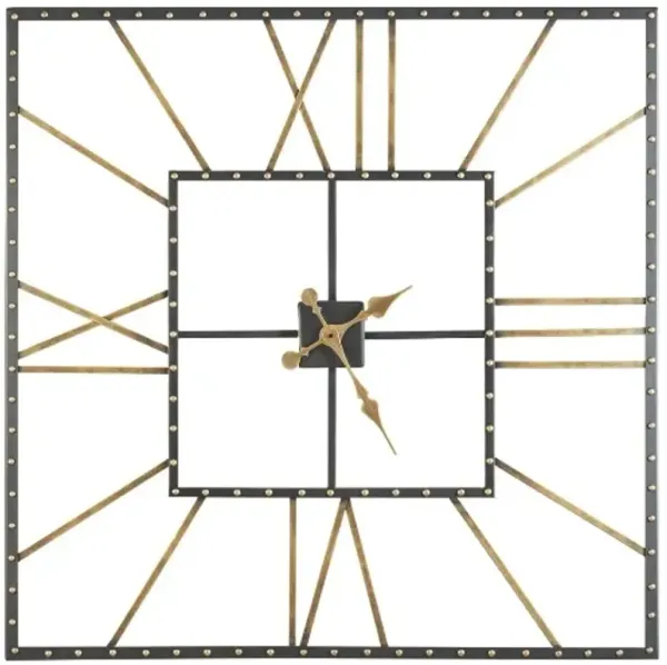 Signature Design by Ashley® Thames Black/Gold Wall Clock
