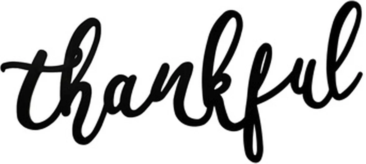 Signature Design by Ashley® Emalee Black Thankful Wall Decor