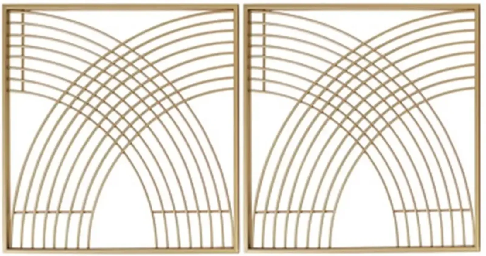 Signature Design by Ashley® Dalkins 2-Piece Gold Wall Décor Set