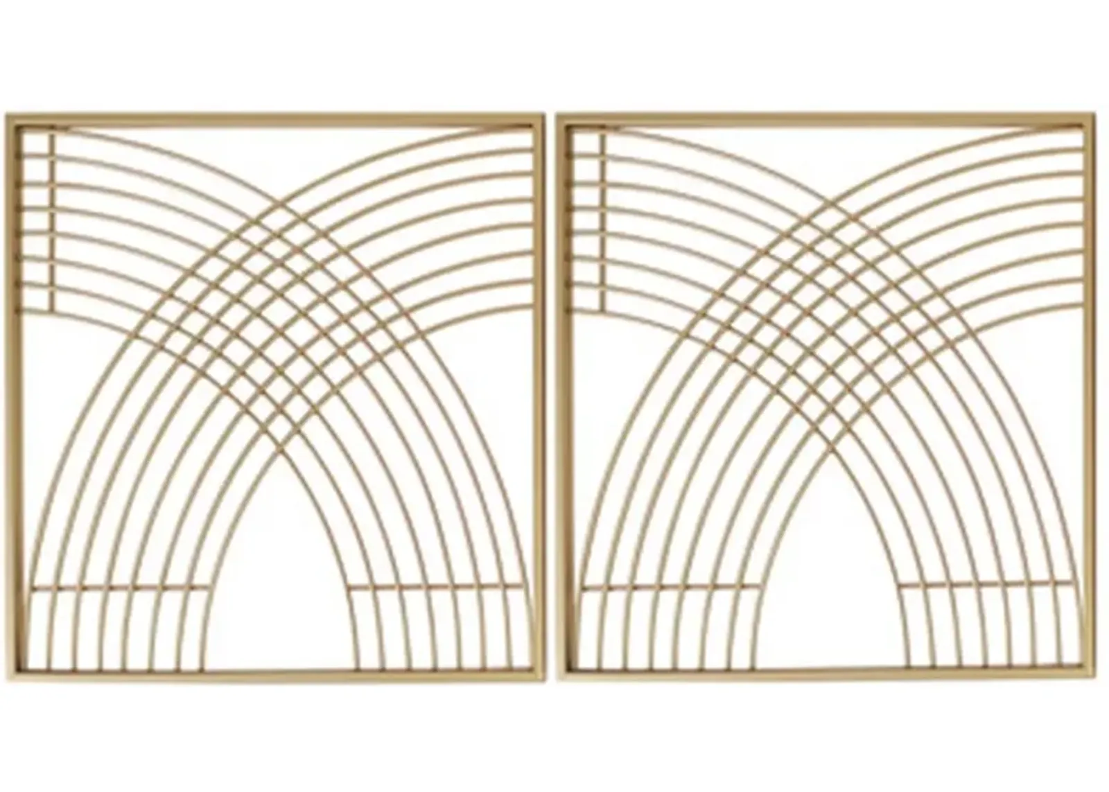 Signature Design by Ashley® Dalkins 2-Piece Gold Wall Décor Set