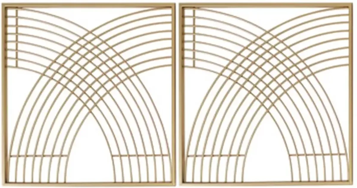 Signature Design by Ashley® Dalkins 2-Piece Gold Wall Décor Set