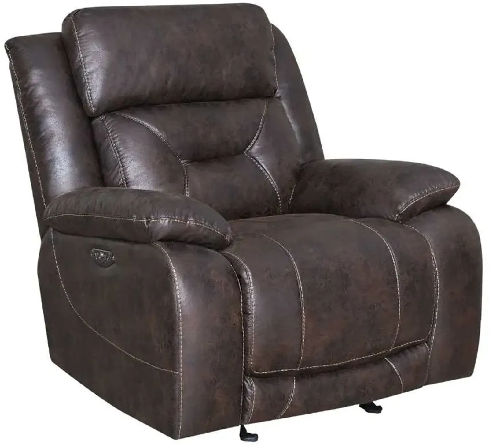 Steve Silver Co. Aria Saddle Brown Dual-Power Recliner