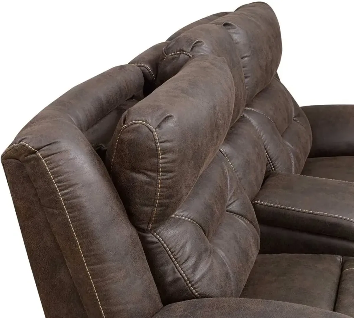 Steve Silver Co. Aria Saddle Brown Dual Power Reclining Sofa