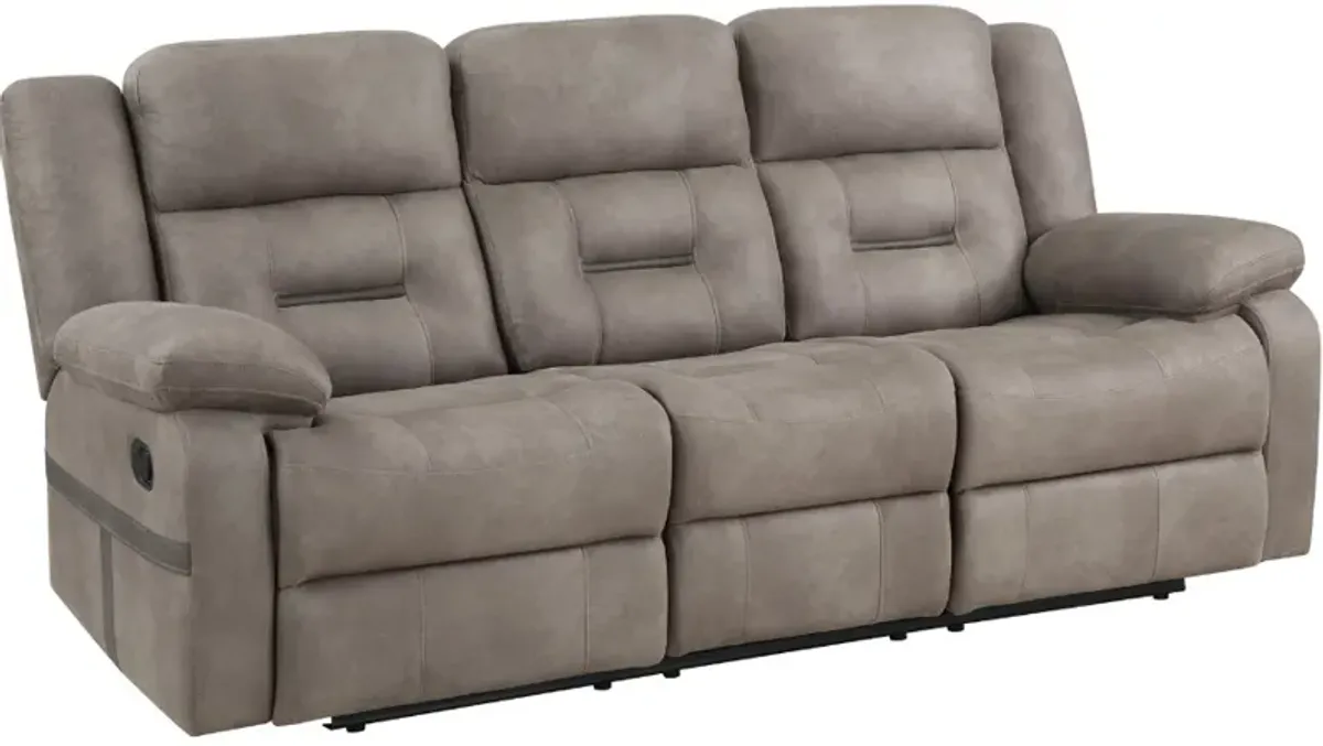 Steve Silver Co. Abilene Tan Manual Reclining Sofa