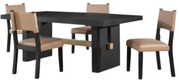 Steve Silver Co. Aubrey 5-Piece Black Dining Set