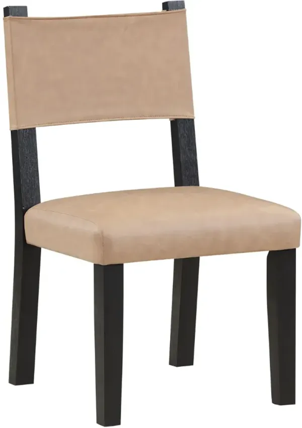 Steve Silver Co. Aubrey Black/Camel Side Chair