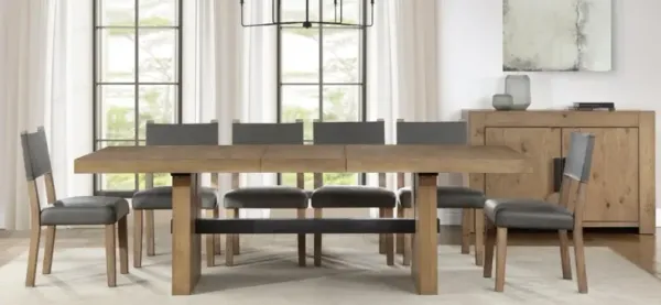 Steve Silver Co. Aubrey 7-Piece Brown/Gray Dining Set