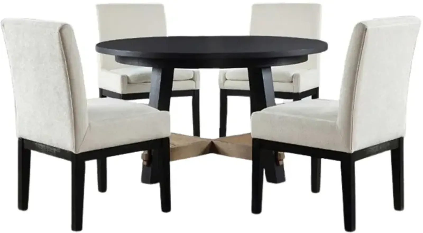 Steve Silver Co. Aubrey 5-Piece Black/White Dining Set