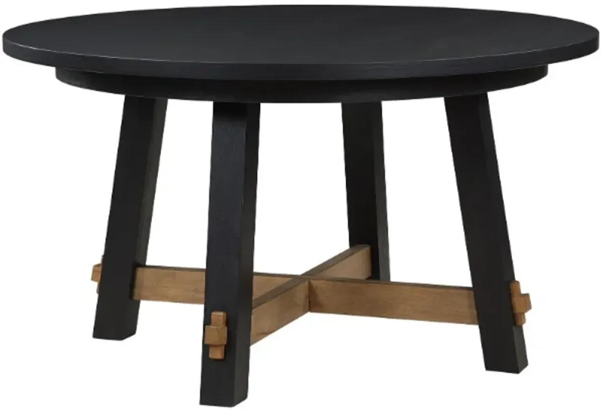 Steve Silver Co. Aubrey Black Round Dining Table