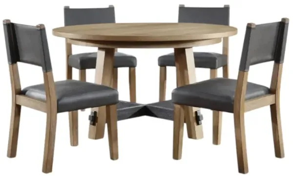 Steve Silver Co. Aubrey 5-Piece Brown Dining Set