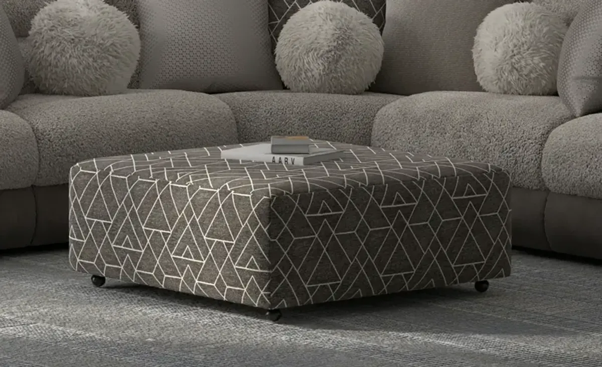 iAmerica Adventure Square Cocktail Ottoman with Casters