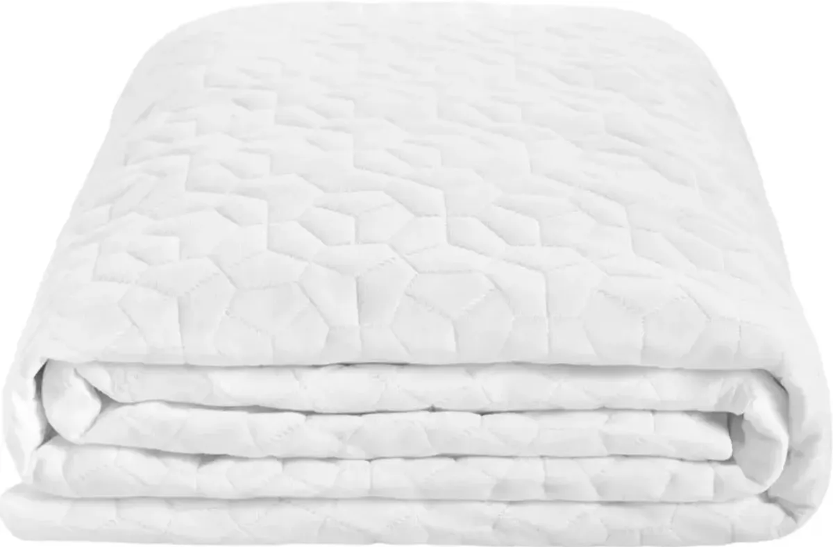 BEDGEAR® Moisture Wicking White Split King Mattress Protector Powered by Dri-Tec®