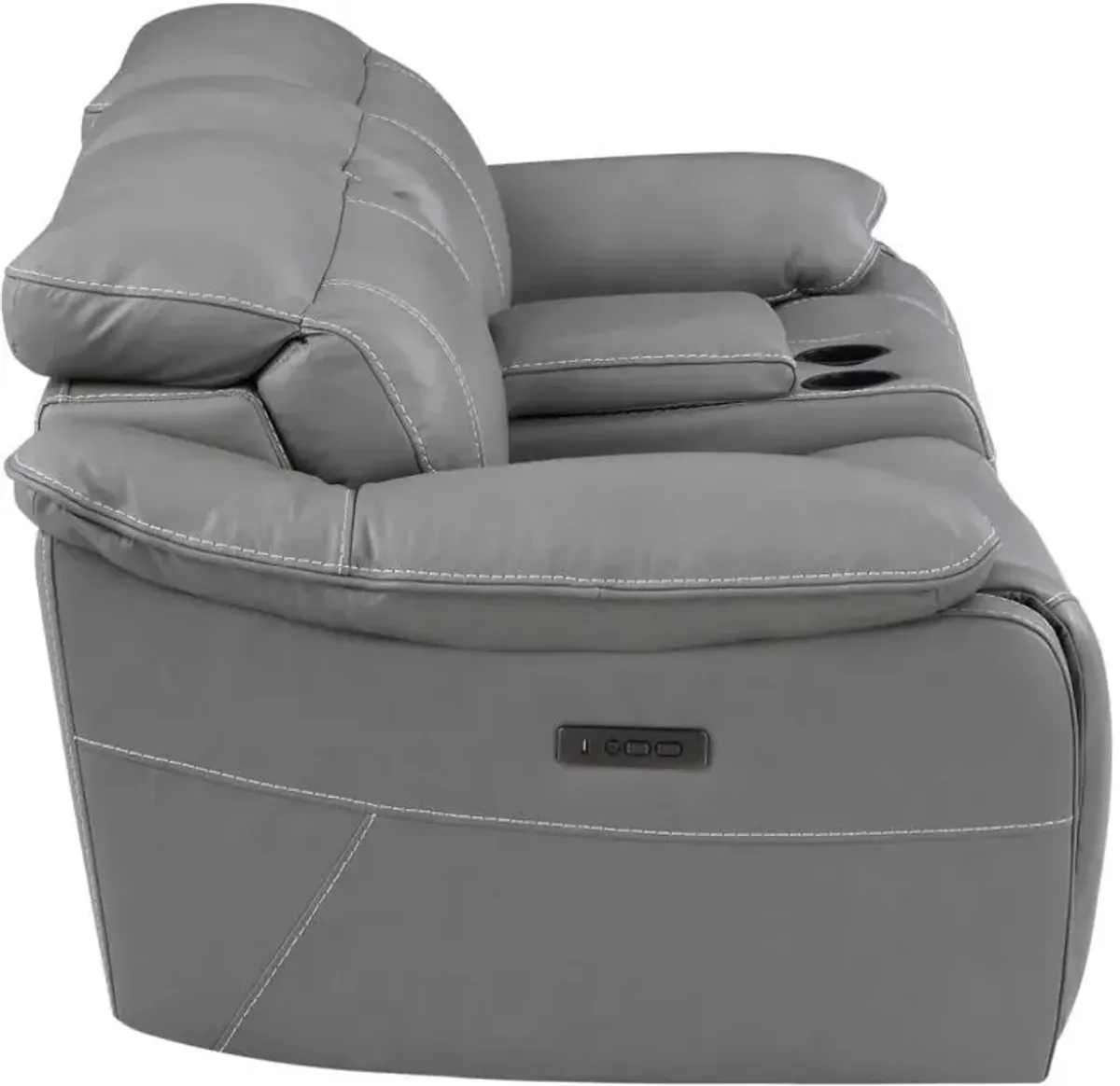 Steve Silver Co. Alpine Gray Dual-Power Reclining Loveseat