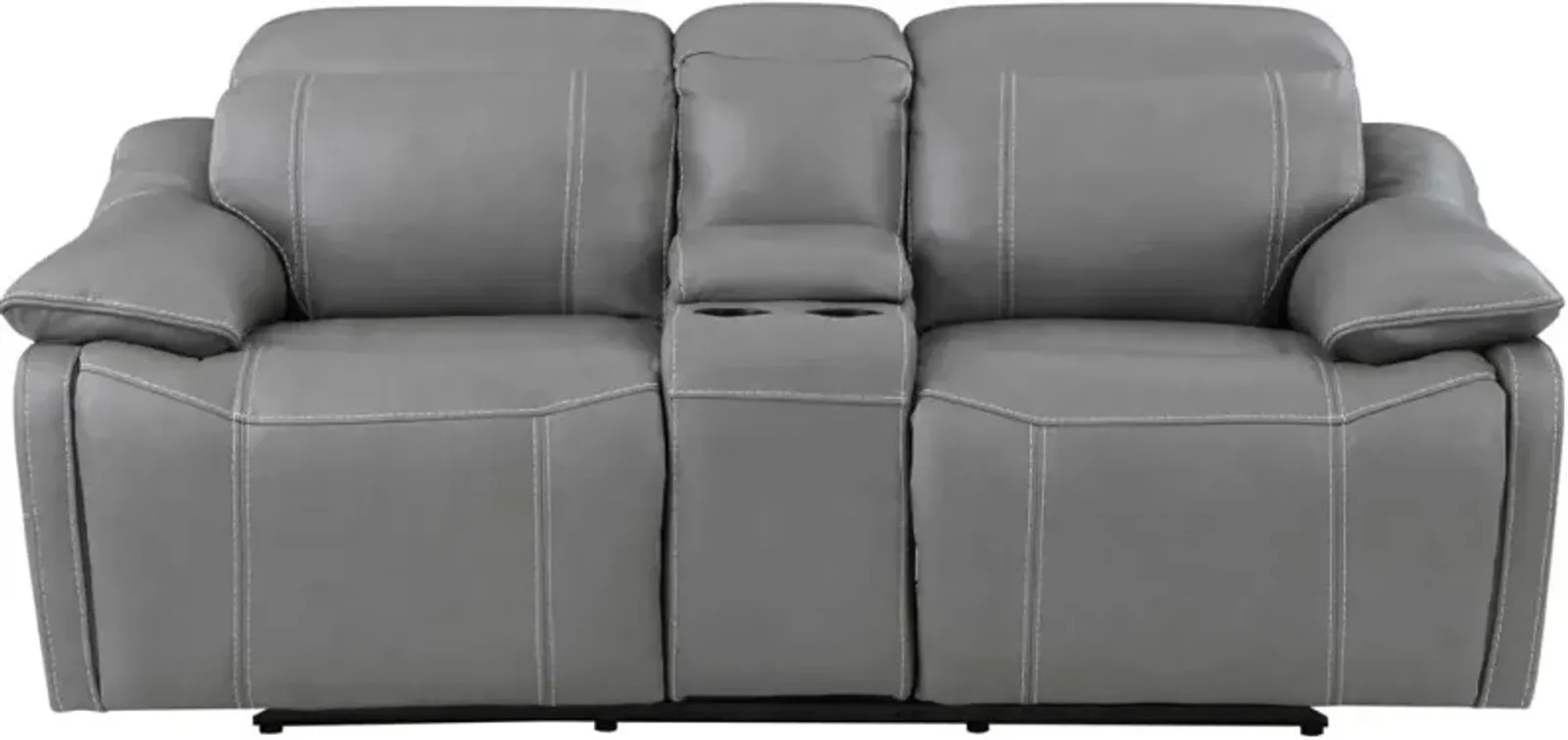 Steve Silver Co. Alpine Gray Dual-Power Reclining Loveseat