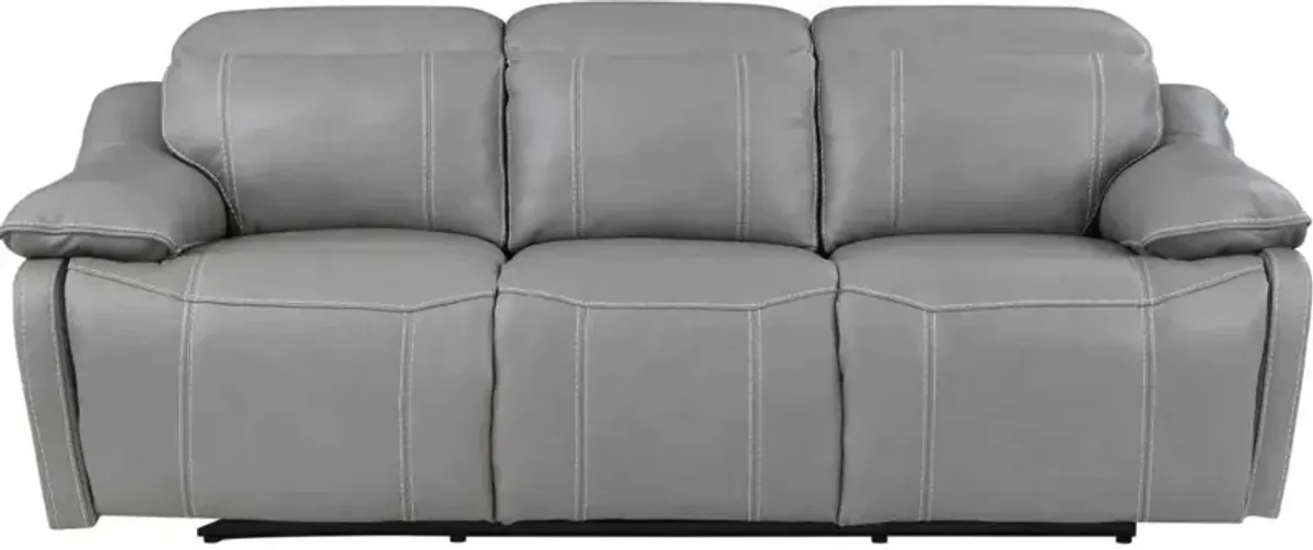 Steve Silver Co. Alpine Gray Dual-Power Reclining Sofa