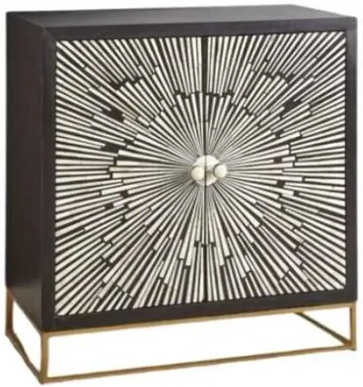 Steve Silver Co. Amika Black/White Accent Cabinet