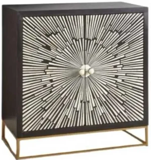 Steve Silver Co. Amika Black/White Accent Cabinet