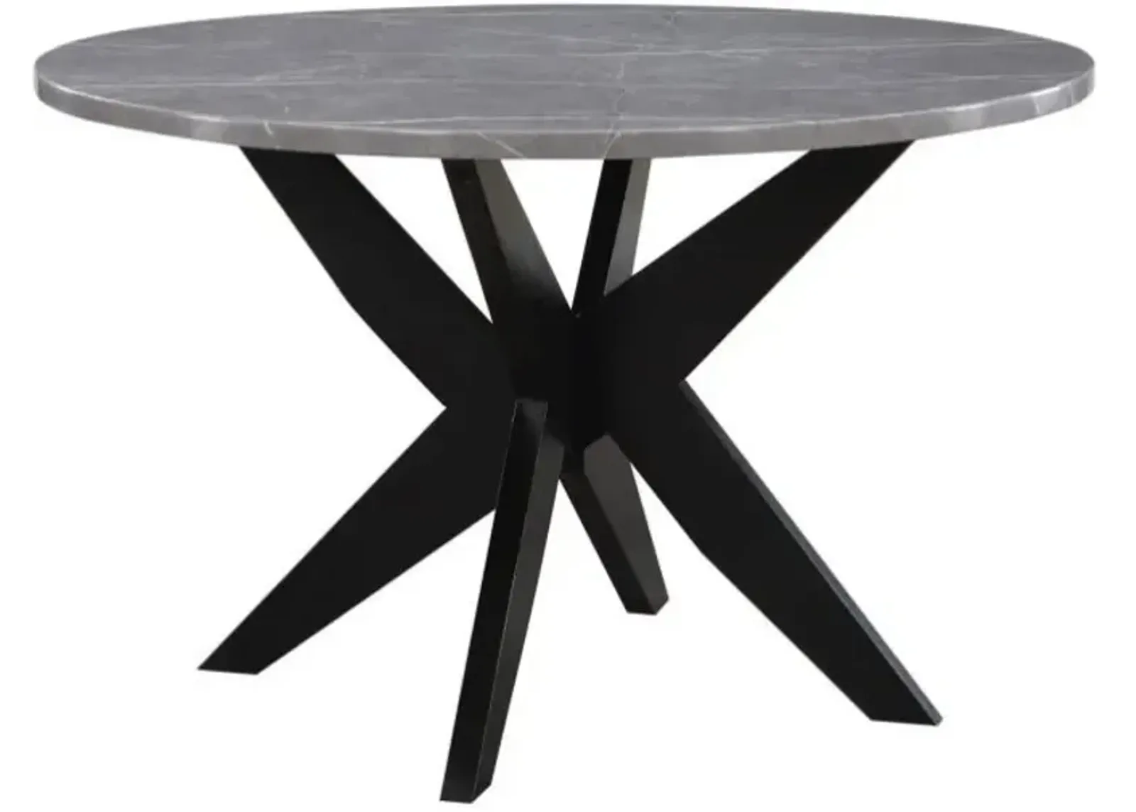 Steve Silver Co. Amy Gray 48'' Dining Table with Ebony Base