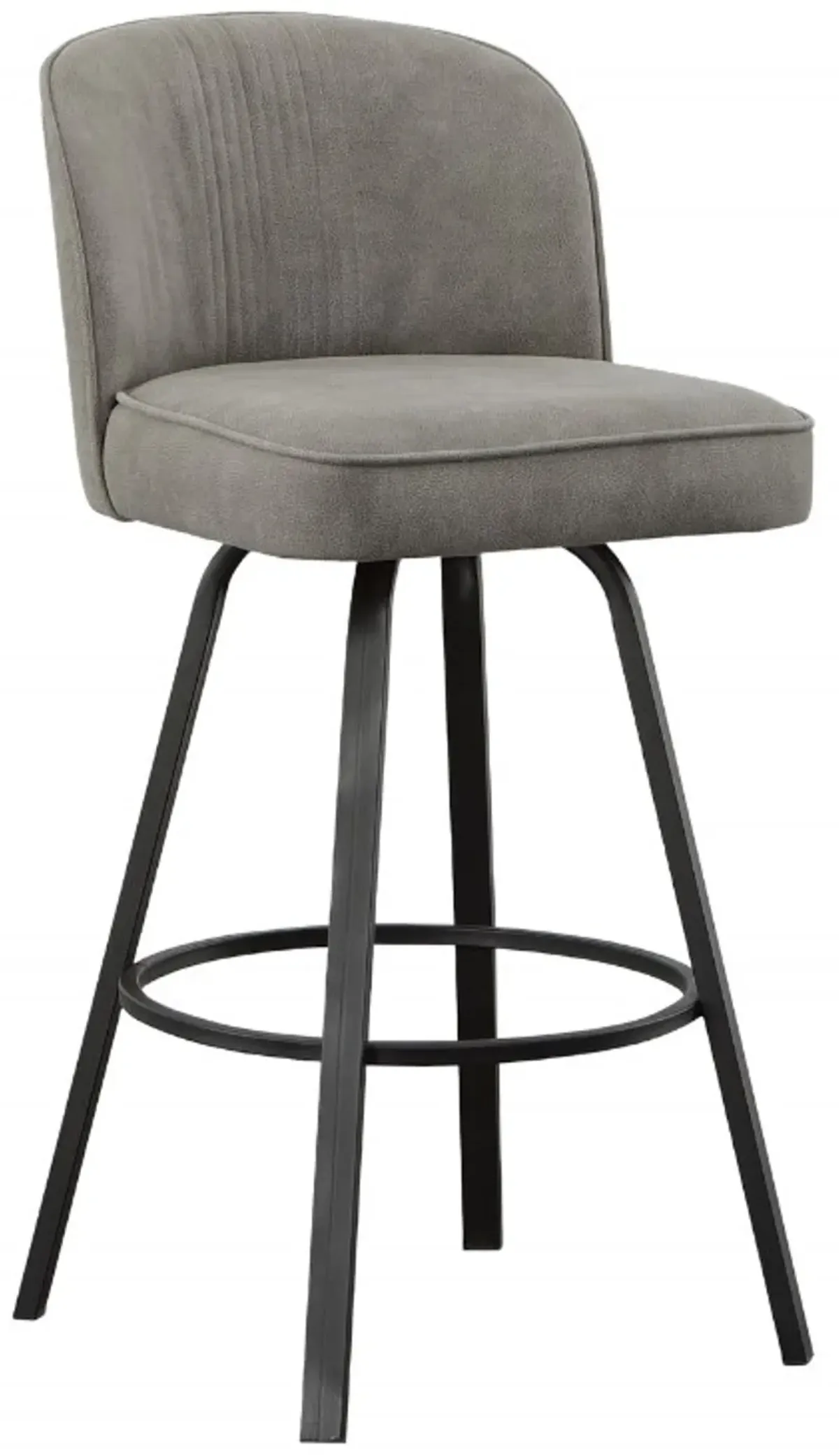 Steve Silver Co. Anaheim Black/Grey Swivel Bar Stool