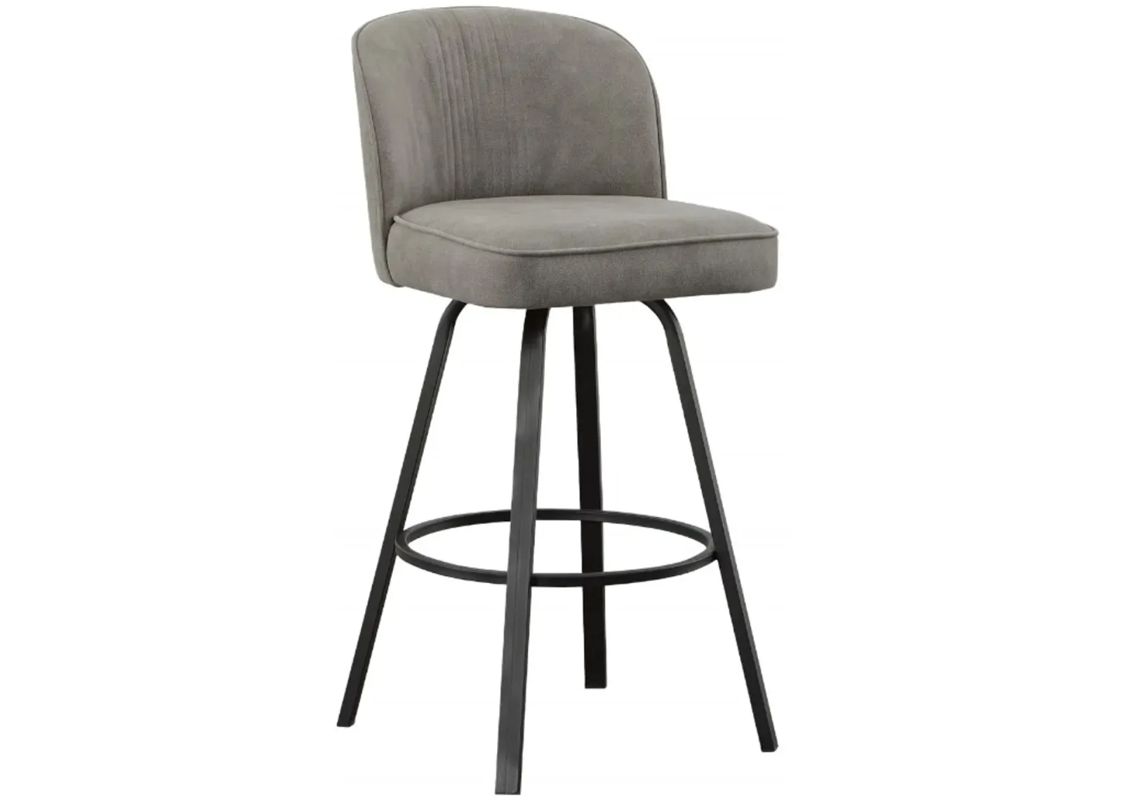 Steve Silver Co. Anaheim Black/Grey Swivel Bar Stool