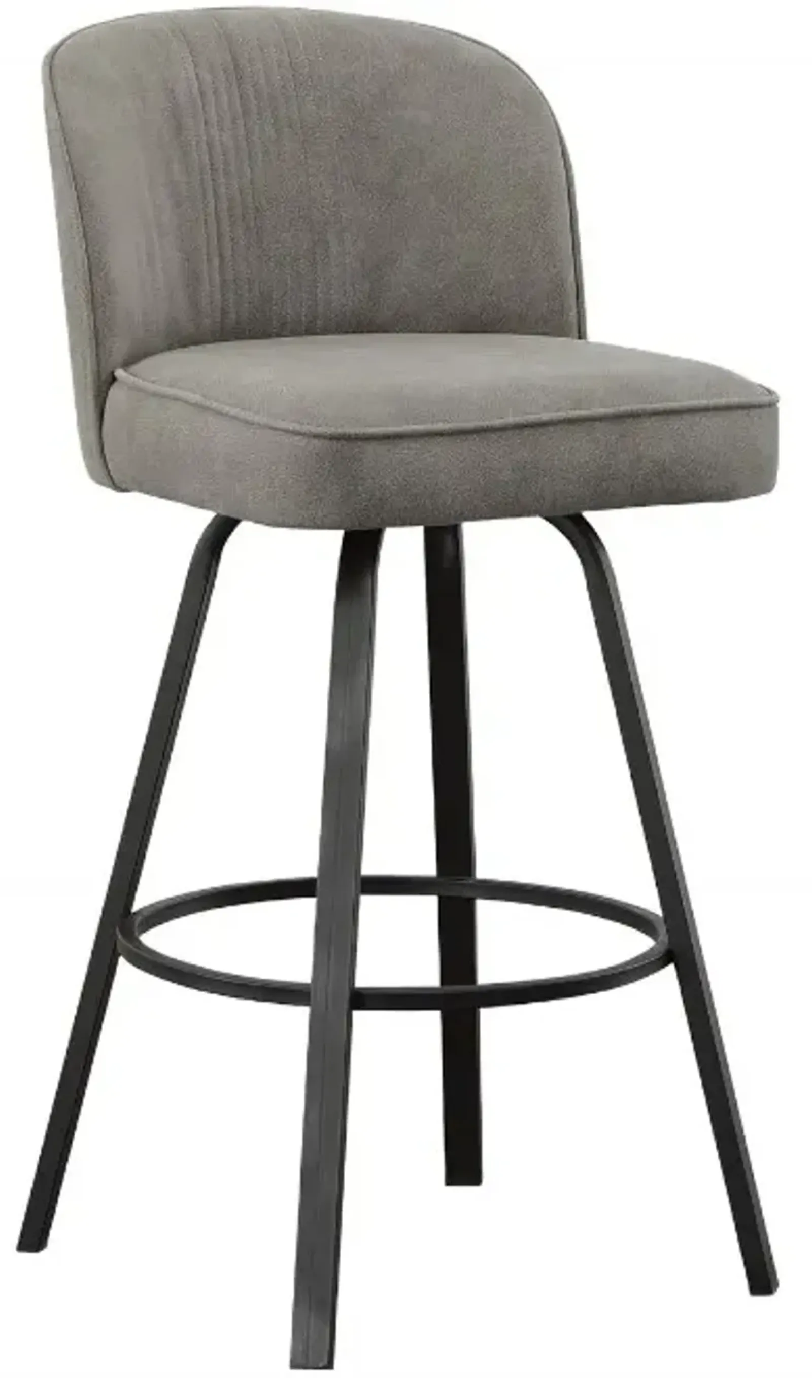 Steve Silver Co. Anaheim Black/Gray Swivel Counter Stool