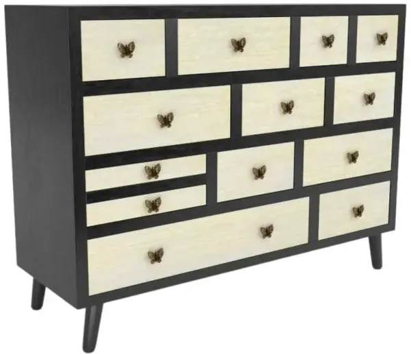 Steve Silver Co. Papillon Ebony/Washed Ivory Sideboard