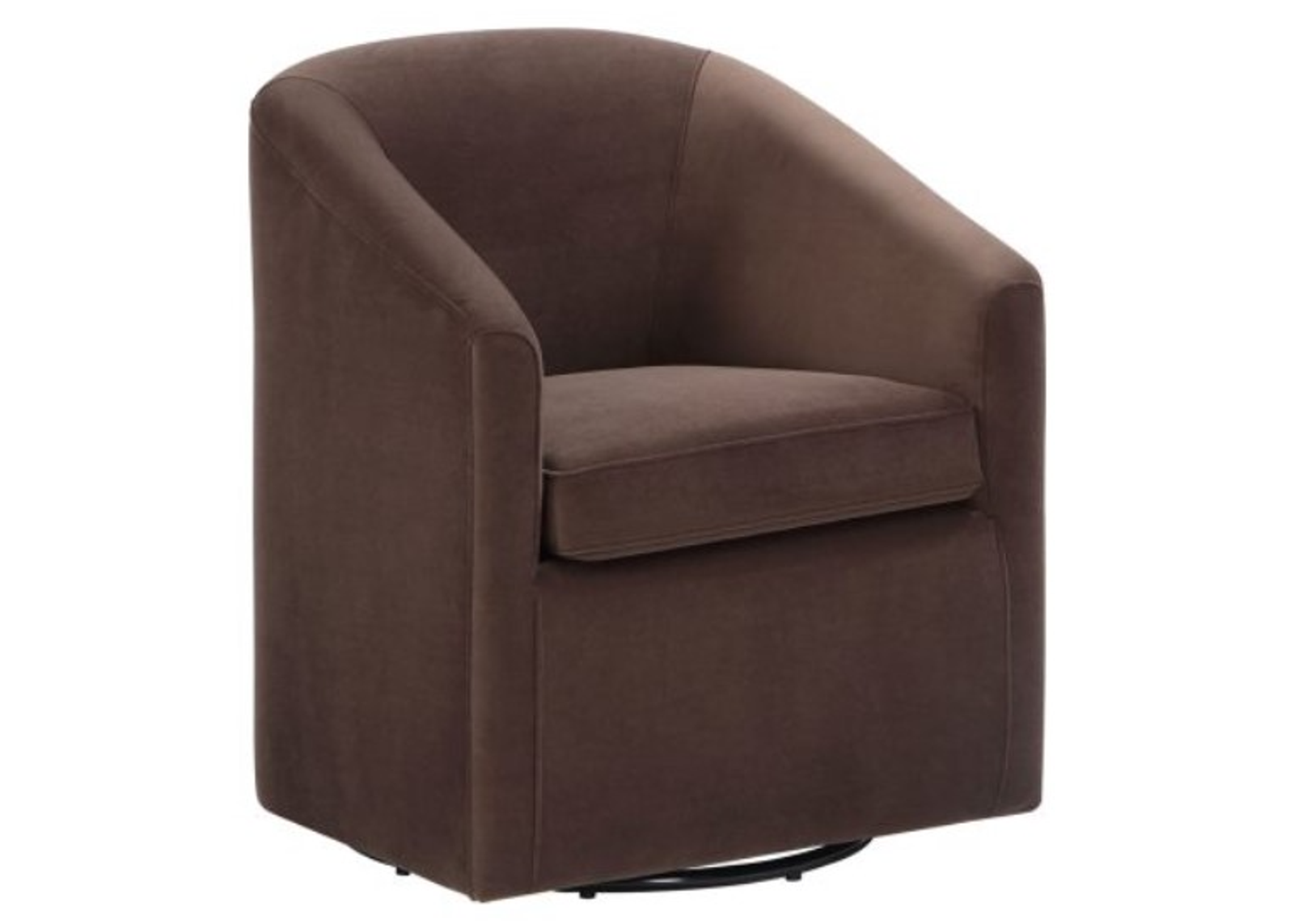 Steve Silver Co. Arlo Cocoa Upholstered Swivel Barrel Chair