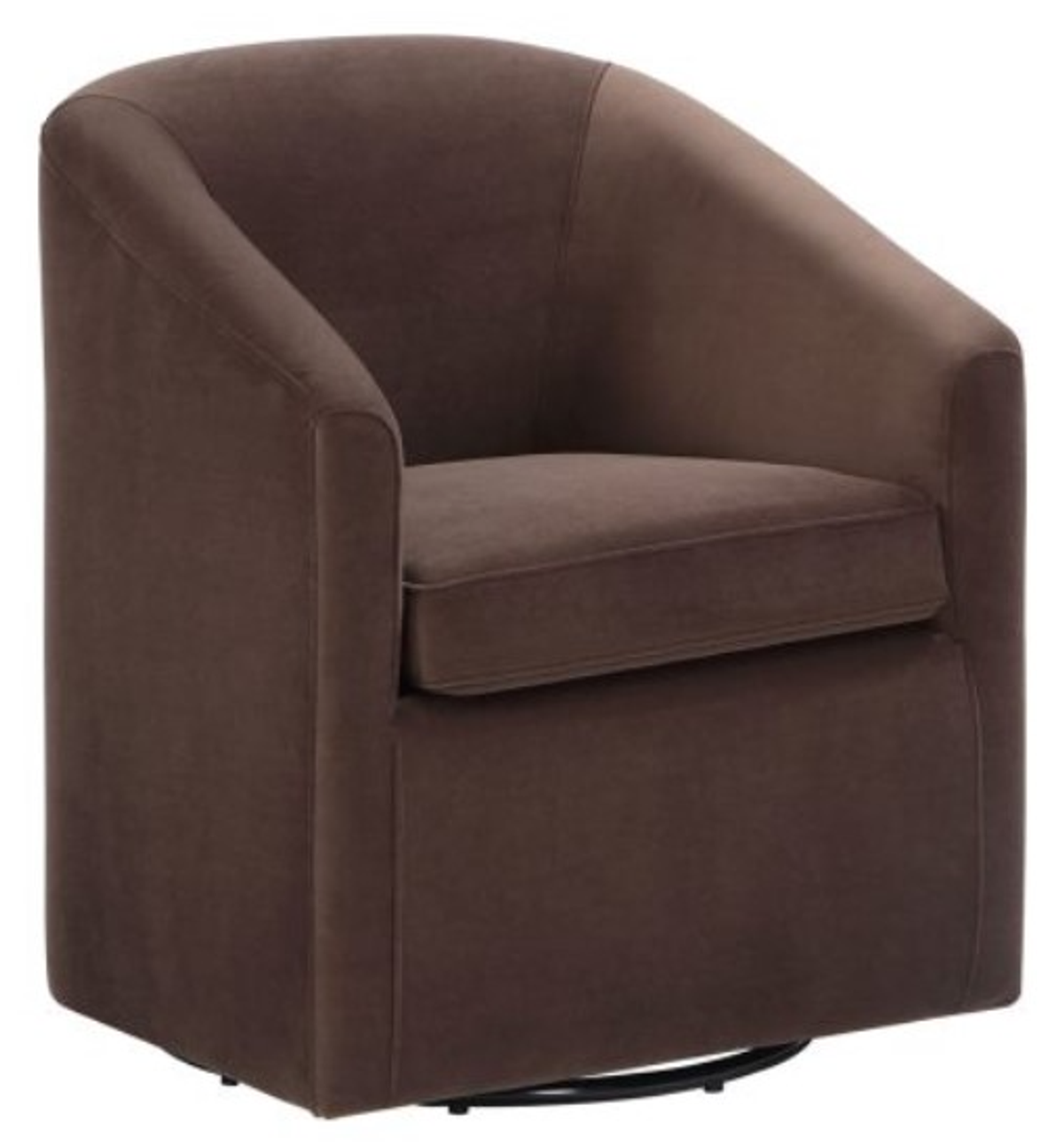 Steve Silver Co. Arlo Cocoa Upholstered Swivel Barrel Chair