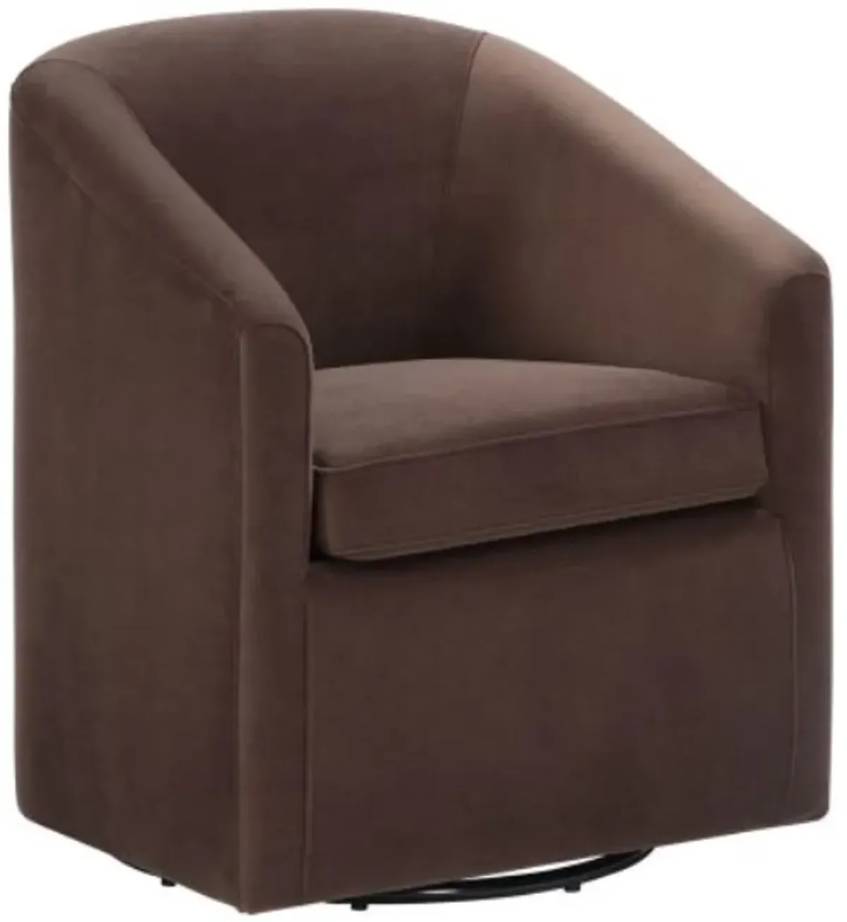 Steve Silver Co. Arlo Cocoa Upholstered Swivel Barrel Chair