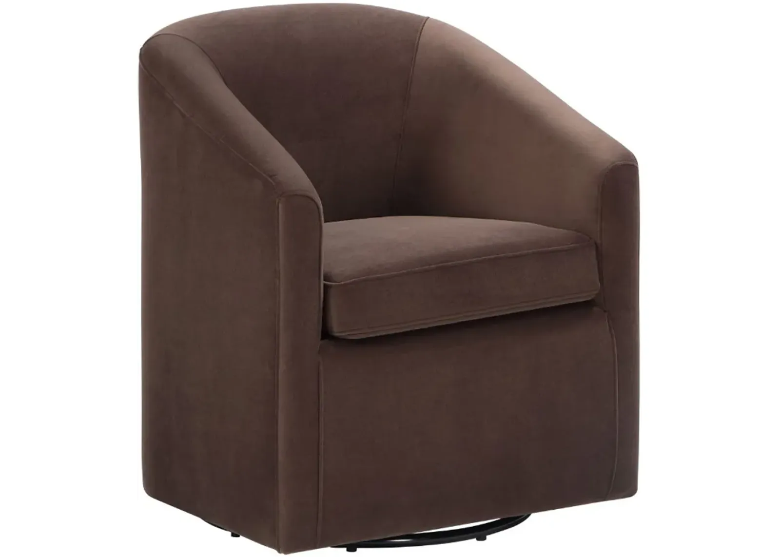 Steve Silver Co. Arlo Cocoa Upholstered Swivel Barrel Chair