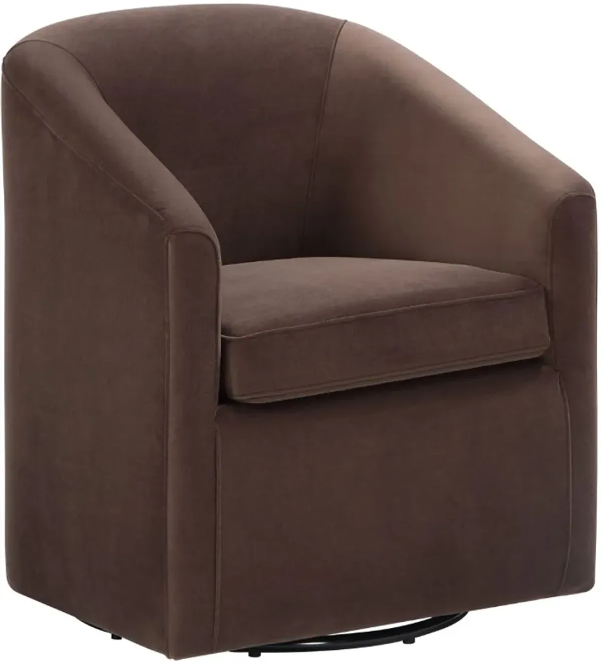 Steve Silver Co. Arlo Cocoa Upholstered Swivel Barrel Chair