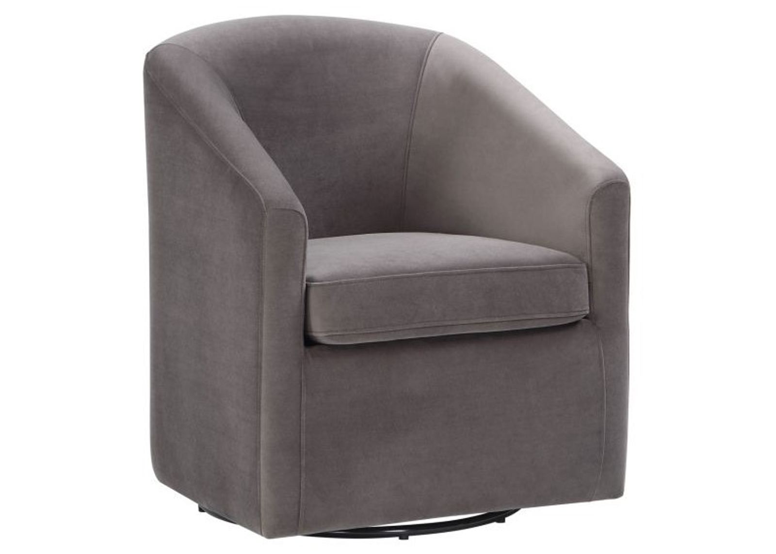 Steve Silver Co. Arlo Fog Upholstered Swivel Barrel Chair