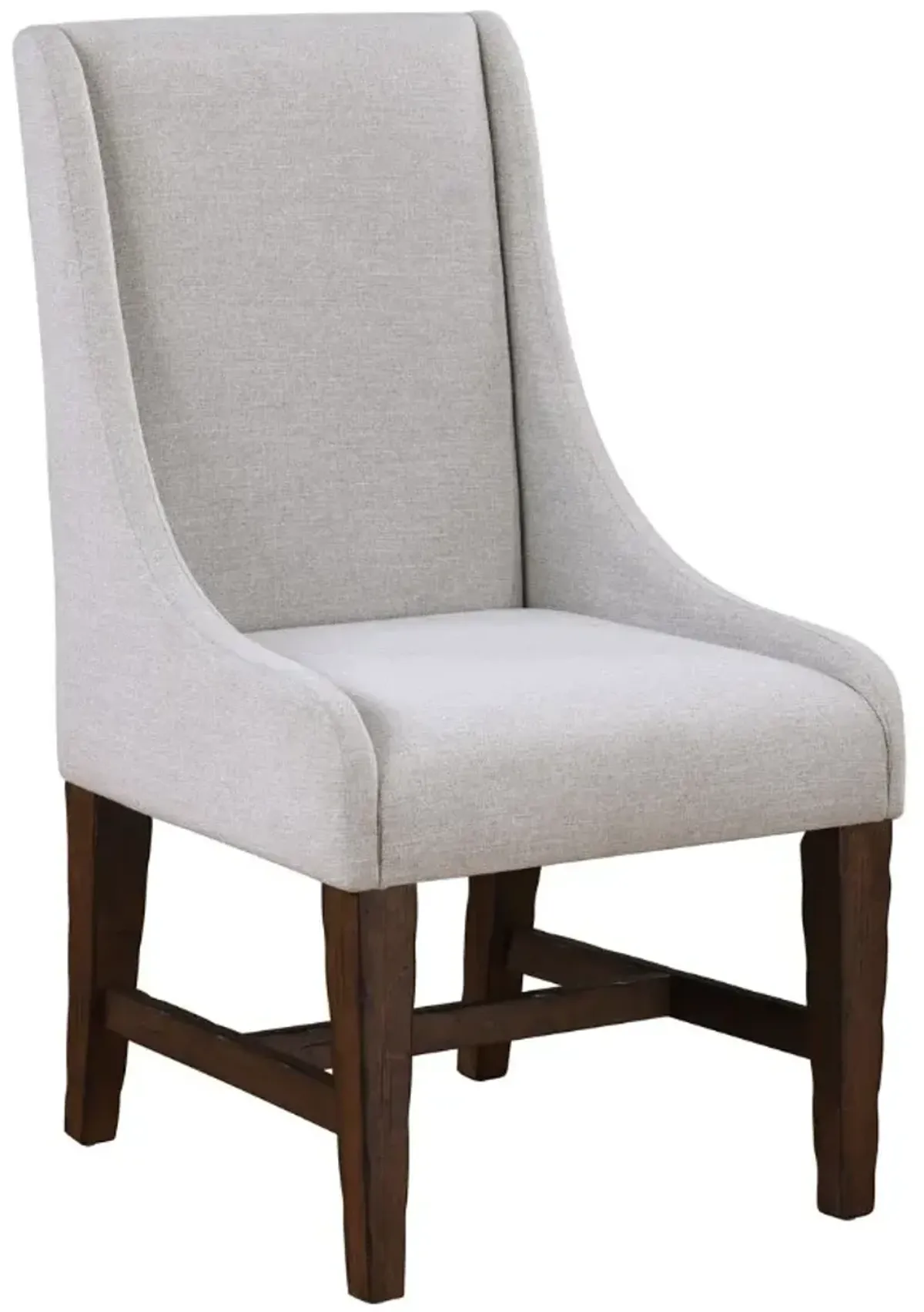 Steve Silver Co. Auburn Beige/Dark Tobacco Upholstered Dining Arm Chair