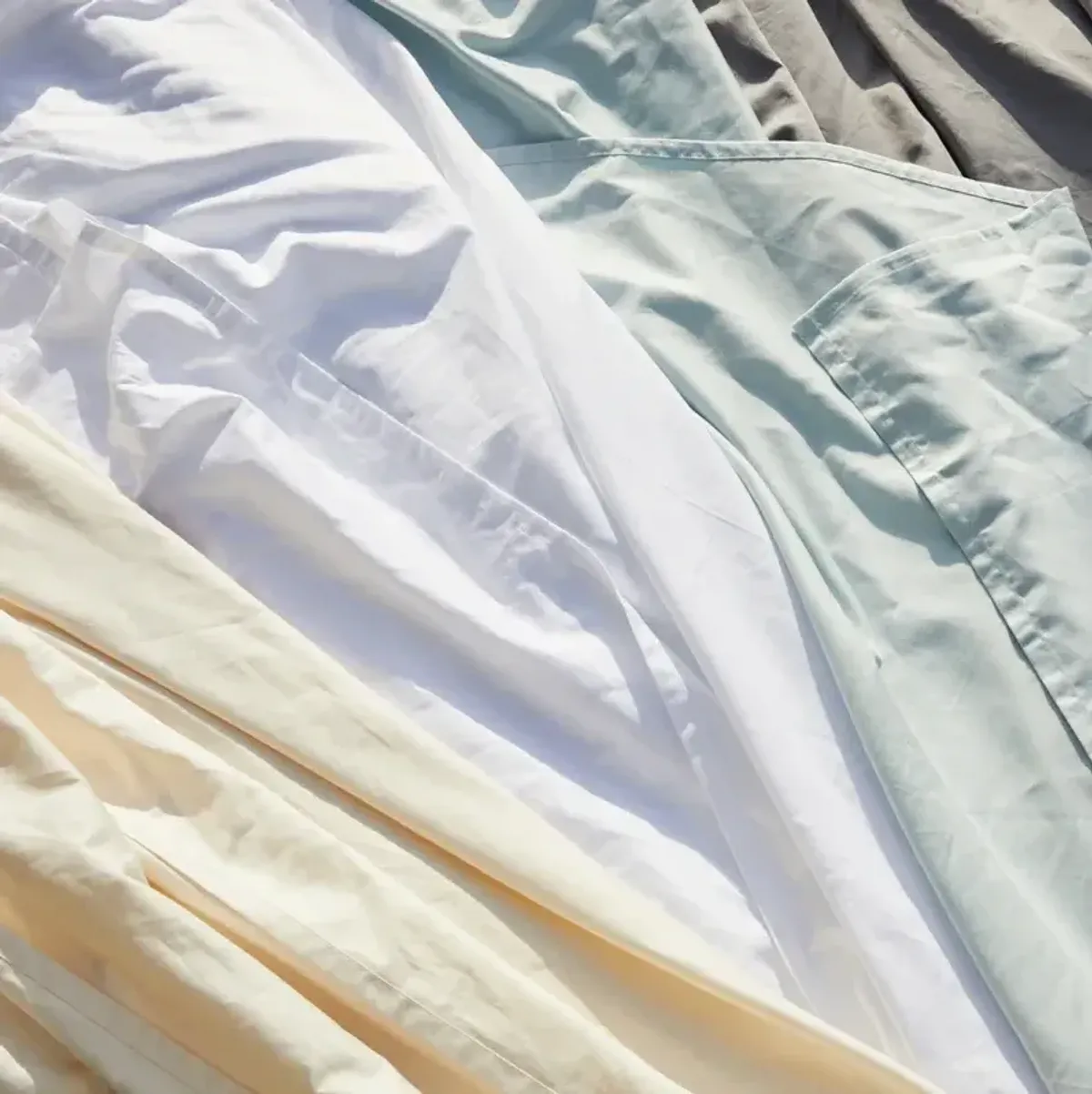 Avocado Organic Cotton Seafoam Green Standard Pillow Case Set