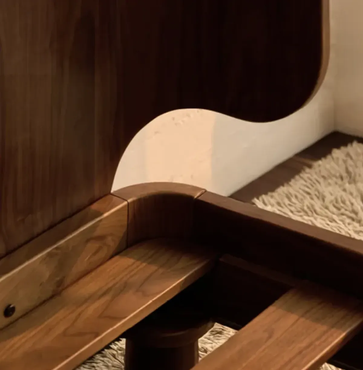 Avocado Montecito Walnut King Panel Bed