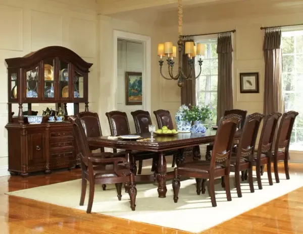 Steve Silver Co. Antoinette 5-Piece Warm Brown Cherry Dining Table Set