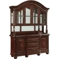 Steve Silver Co. Antoinette Brown Cherry Buffet and Hutch