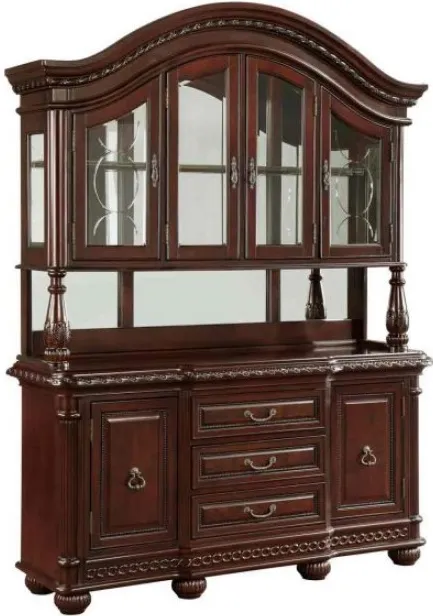 Steve Silver Co. Antoinette Brown Cherry Buffet and Hutch