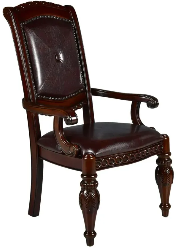 Steve Silver Co. Antoinette Warm Brown Cherry Arm Chair