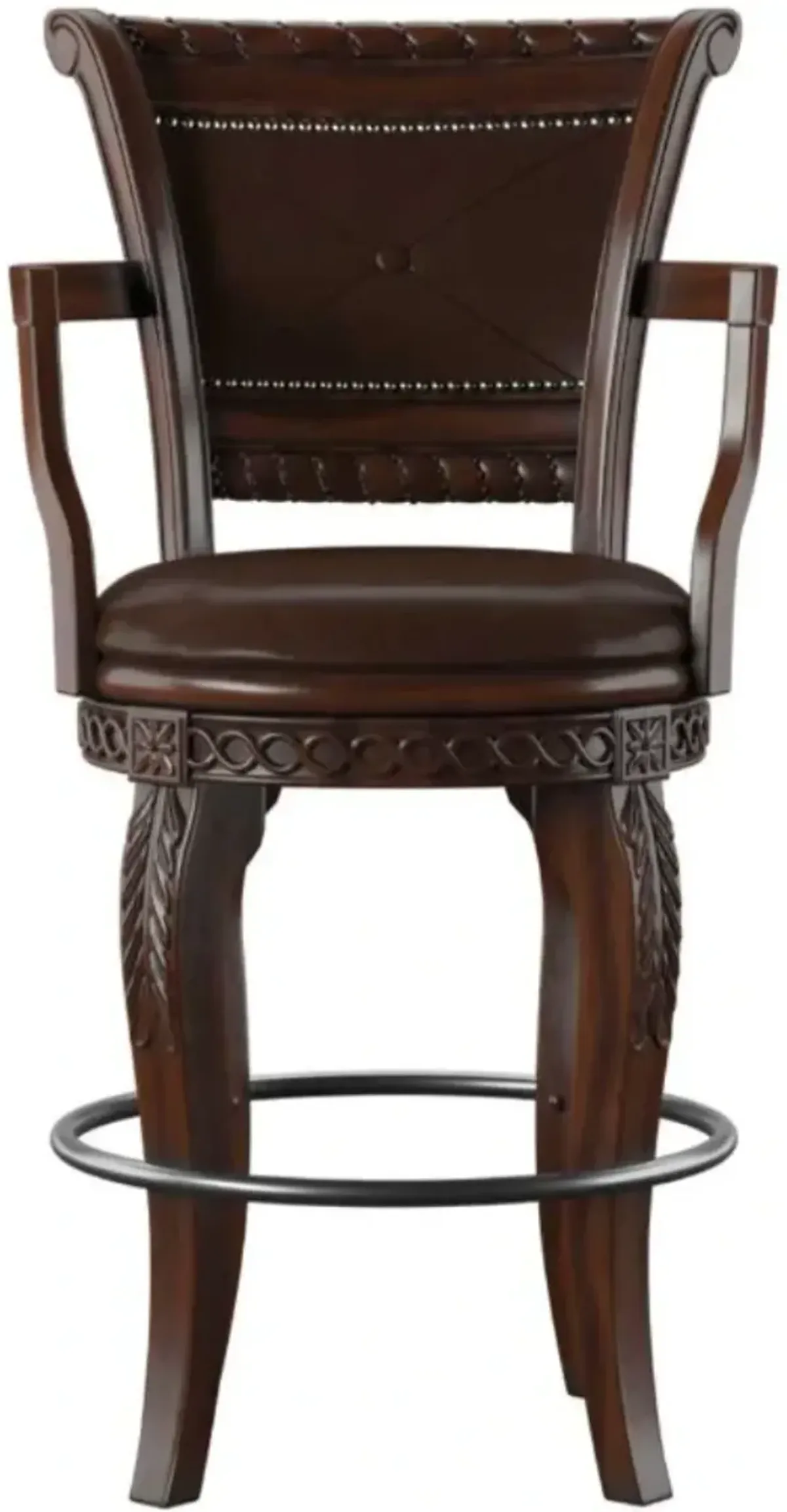 Steve Silver Co. Antoinette Brown Swivel Bar Stool