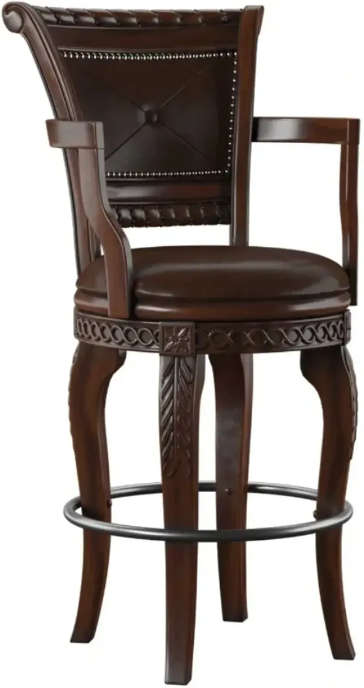 Steve Silver Co. Antoinette Brown Swivel Bar Stool