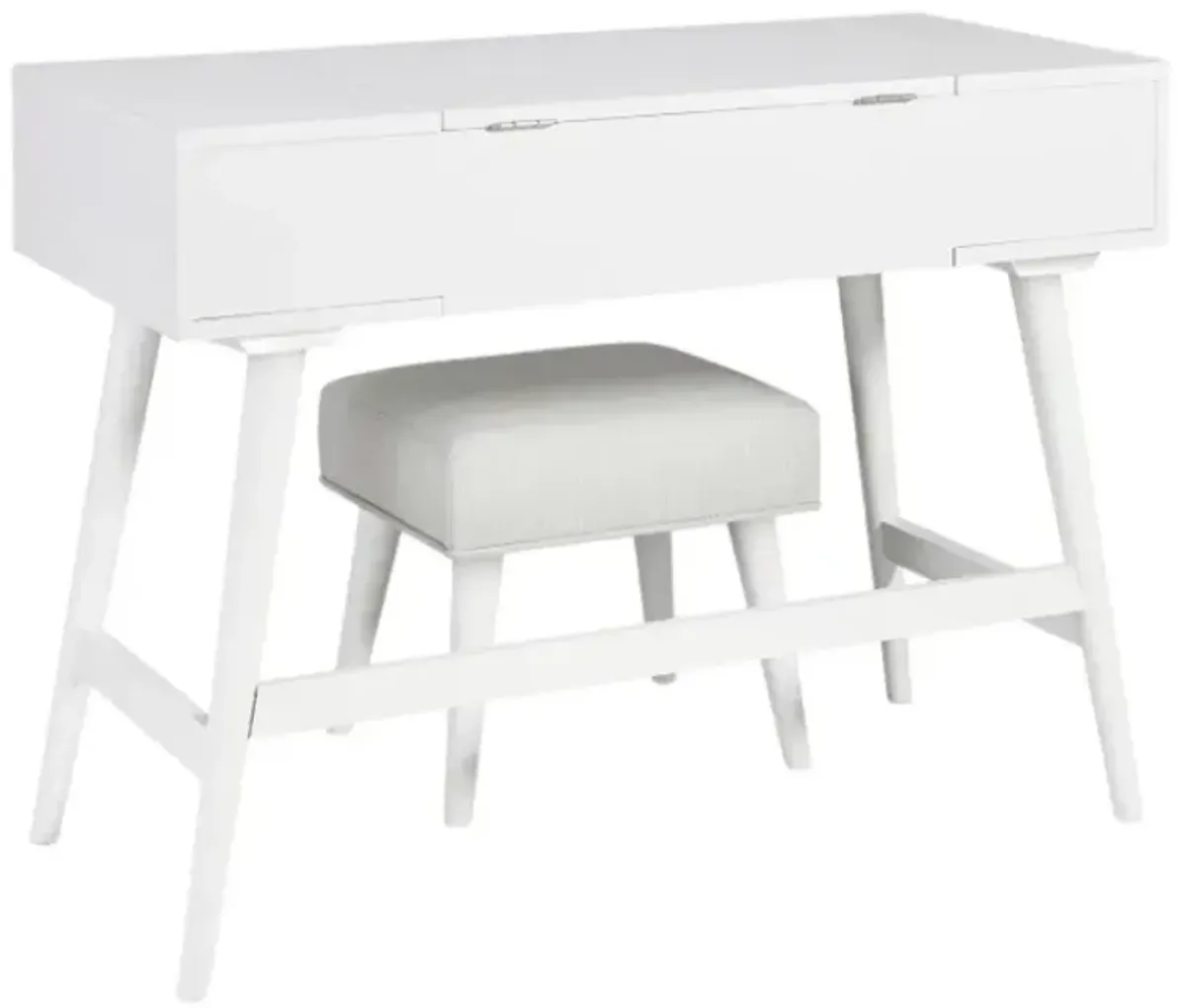 Signature Design by Ashley® Thadamere 2-Piece White Vanity with Stool Set