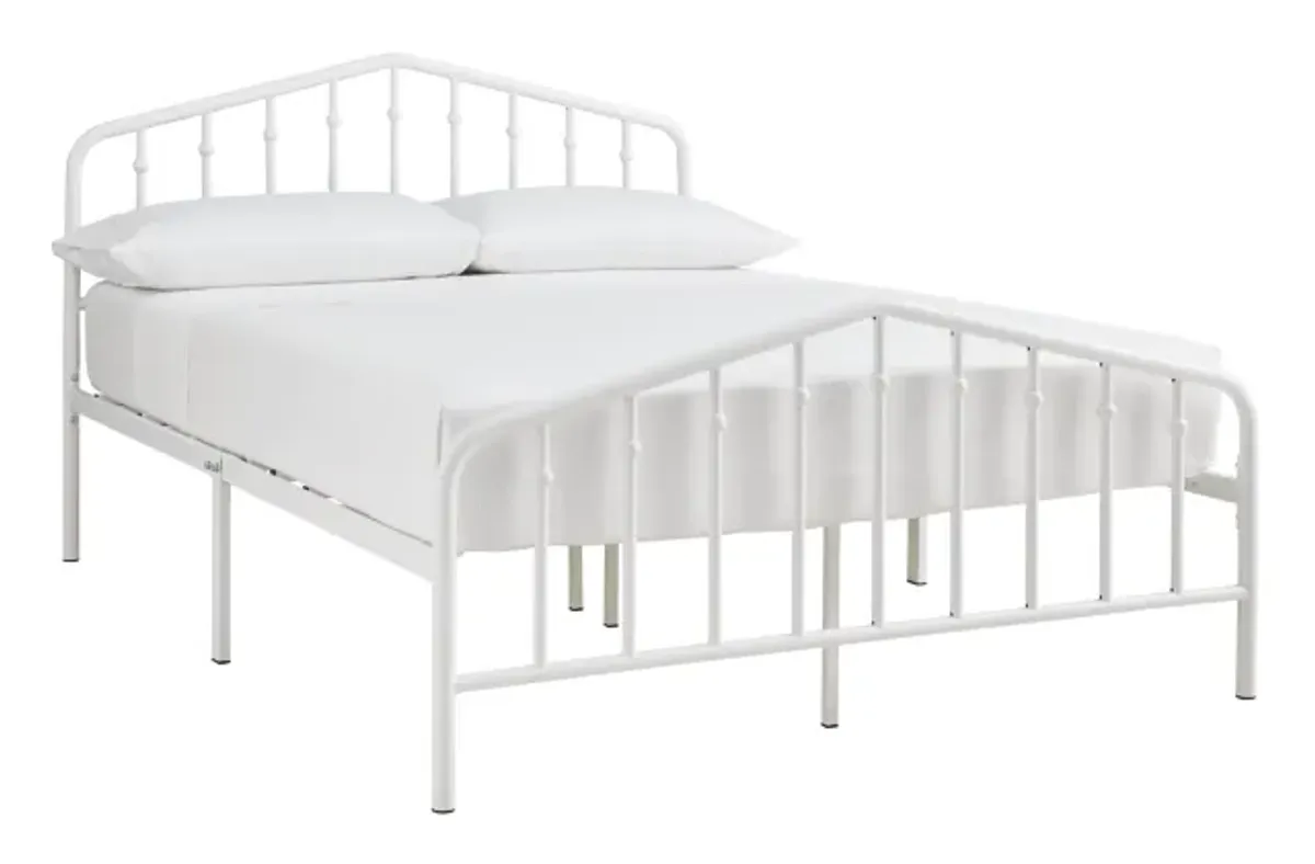 Signature Design by Ashley® Trentlore White Full Metal Bed