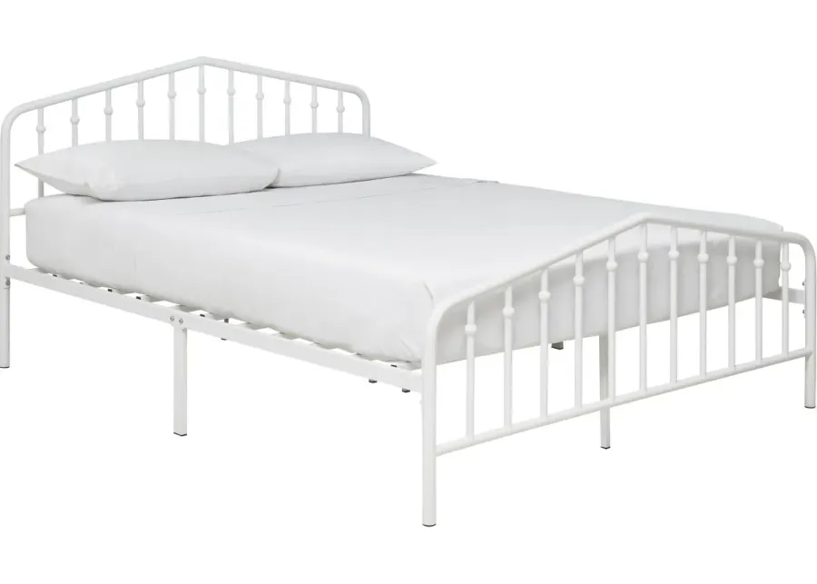 Signature Design by Ashley® Trentlore White Queen Metal Bed